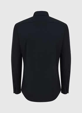 Medvilniniai juodi vyriški marškiniai