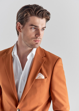 Oranžinis kostiuminis švarkas P22SF-3G-021-P-S