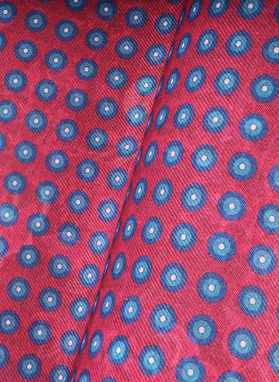 Dvipusė vyriška kišeninė nosinaitė su gėlėmis