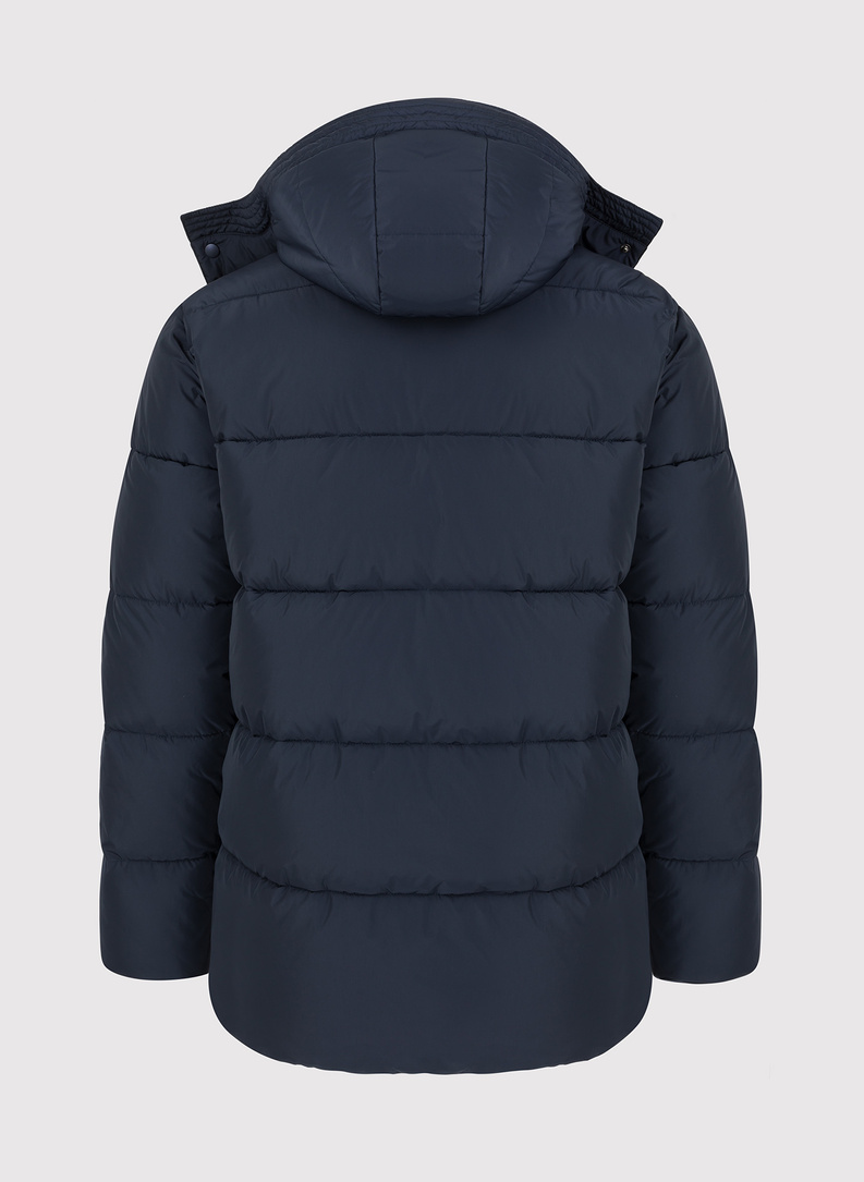 Tamsiai mėlyna žieminė vyriška striukė