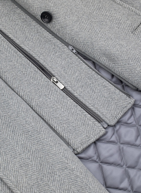 Vilnonis dvieilis vyriškas lietpaltis