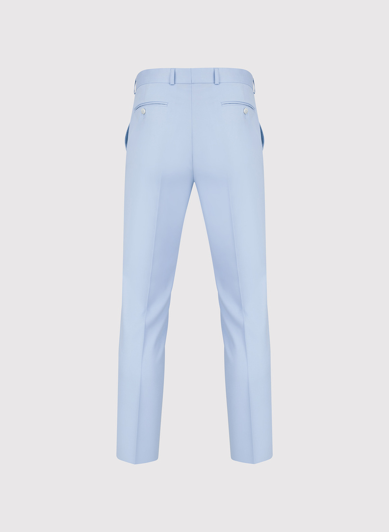 Žydros vilnonės kostiuminės kelnės