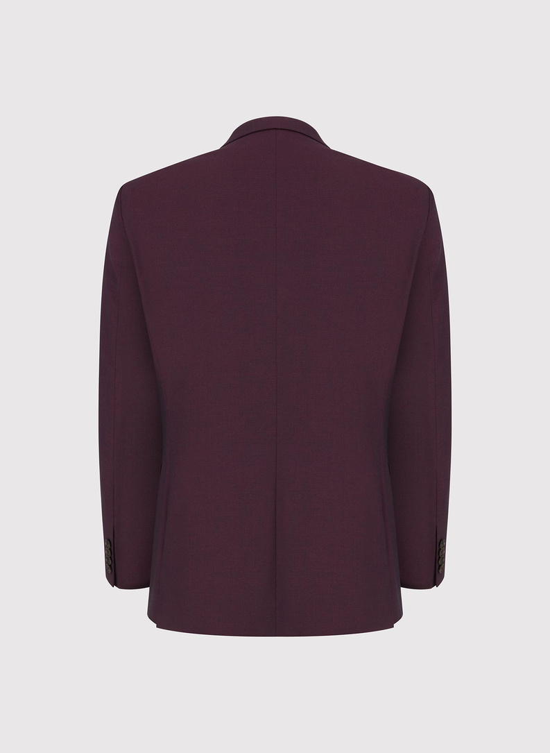 Tamsiai raudonas vyriškas kostiumas