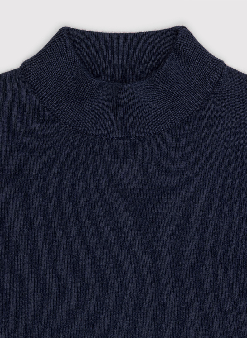 Tamsiai mėlynos spalvos vyriškas pusgolfis