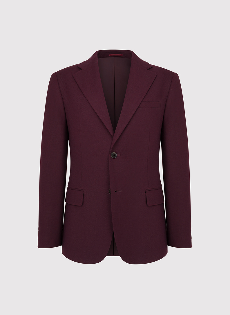 Tamsiai raudonas vyriškas kostiumas