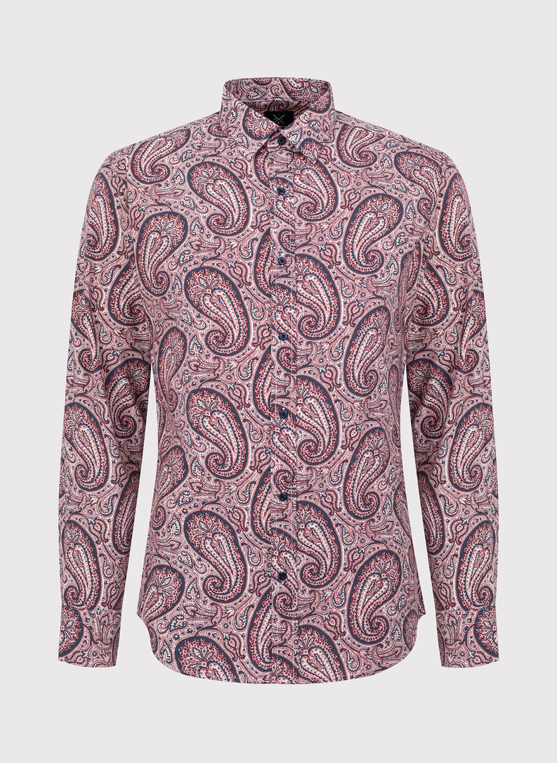 Vyšniniai vyriški marškiniai peislio raštu