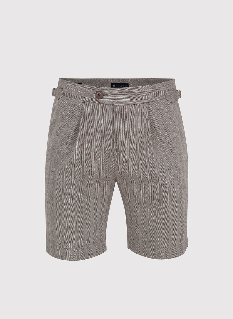 Bronzos spalvos melanžiniai vyriški šortai