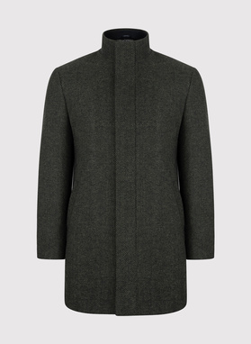 Žalios spalvos vyriškas lietpaltis