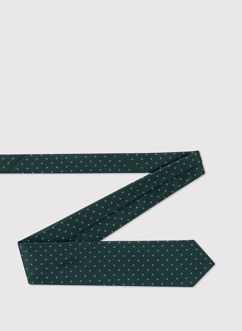 Žalias raštuotas vyriškas kaklaraištis