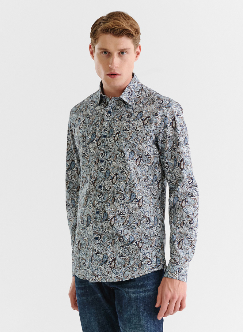 Vyriški marškiniai peislio raštu P23WN-1X-016-X-S