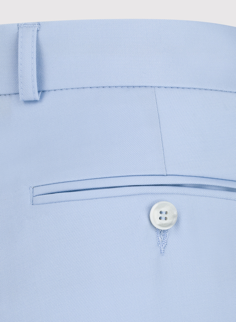 Žydros vilnonės kostiuminės kelnės