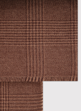 Rudos spalvos languotas vyriškas šalikas