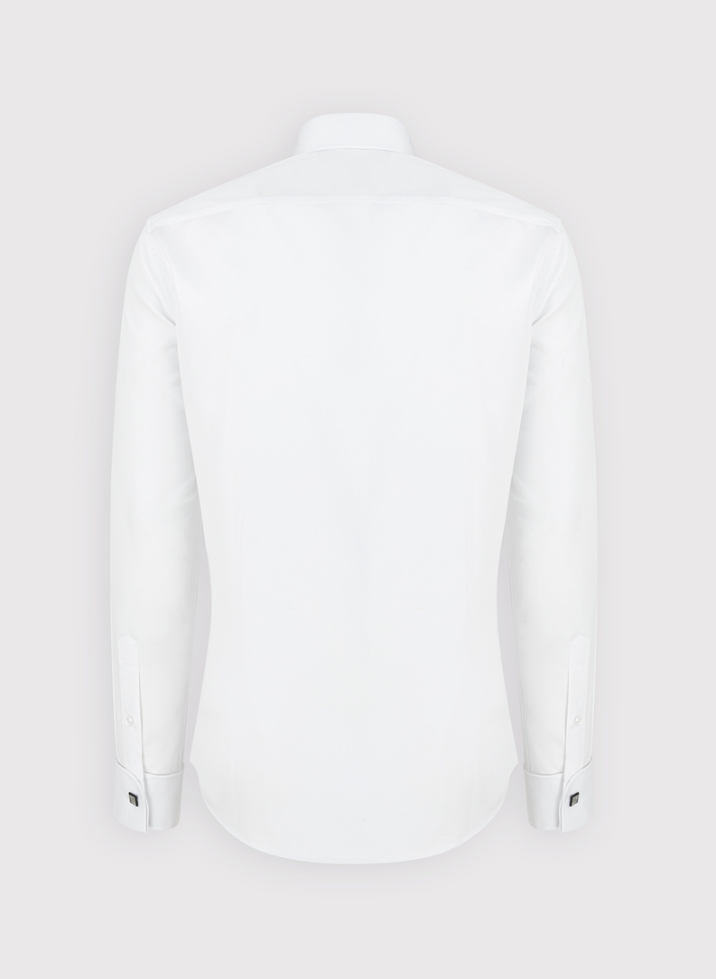 Balti vyriški marškiniai, sagstomi sąsagomis