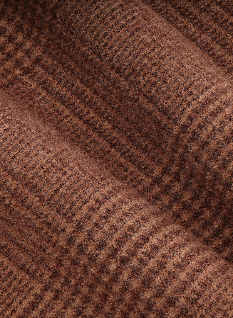 Rudos spalvos languotas vyriškas šalikas