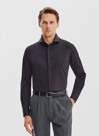 Grafito spalvos trikotažiniai marškiniai