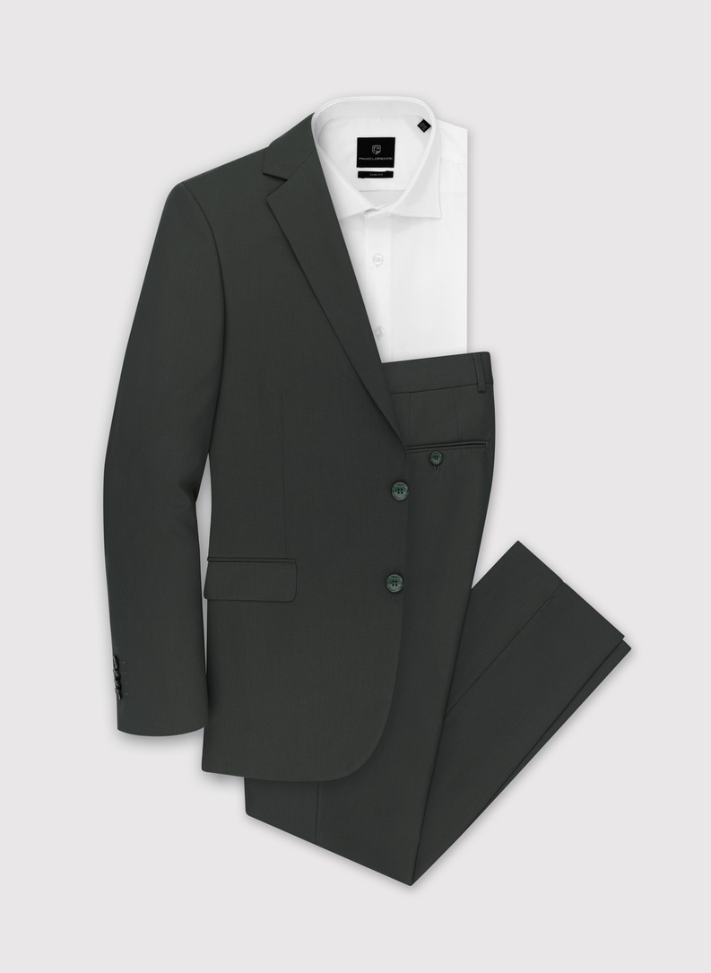 Žalios kostiuminės kelnės P22SF-6G-022-Z-S