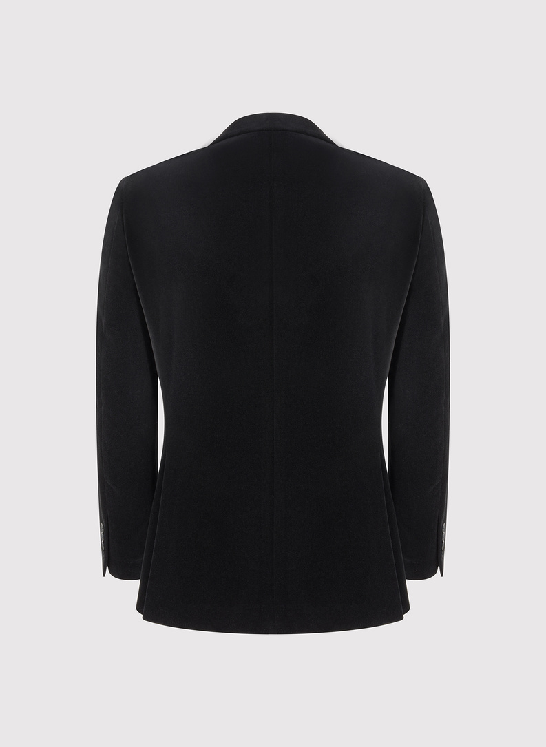 Juodas dvieilis vyriškas švarkas