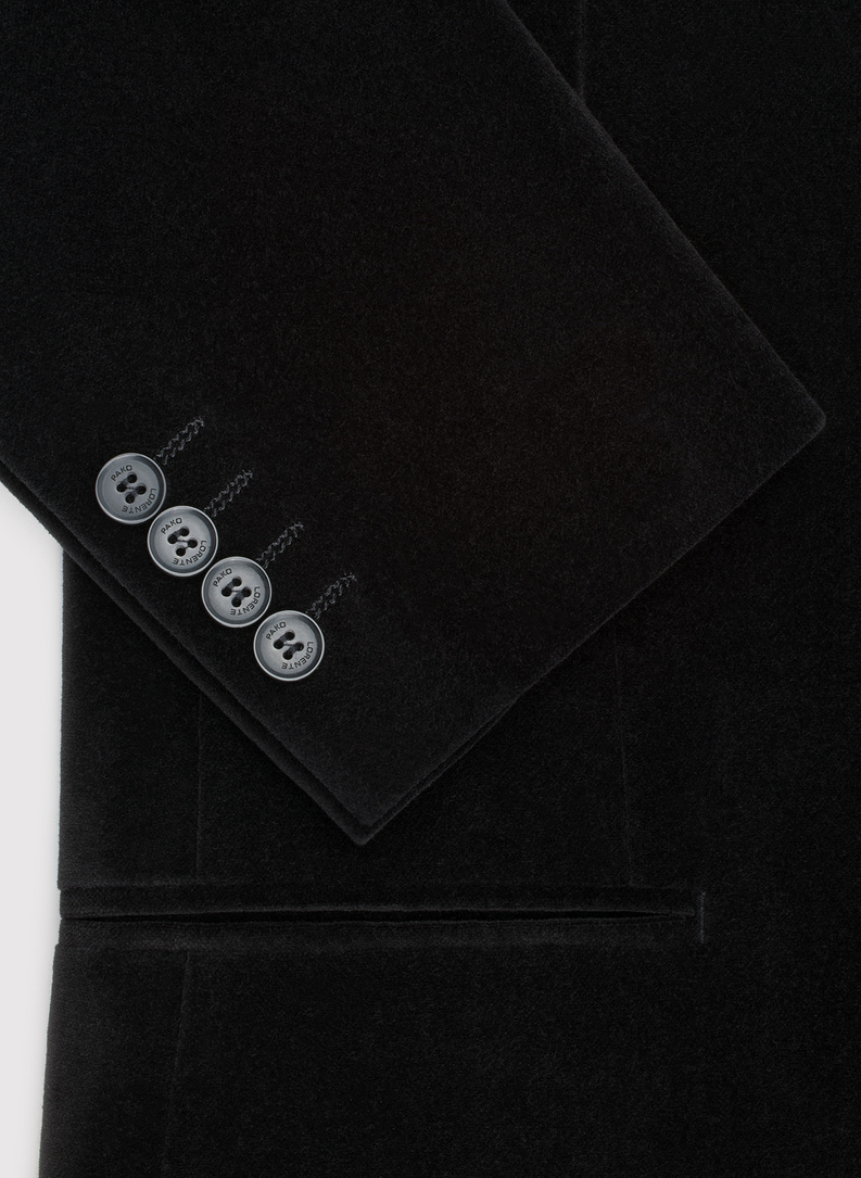 Juodas medvilninis vyriškas švarkas