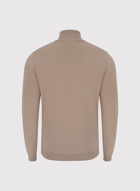 Smėlinis vyriškas golfas be raštų