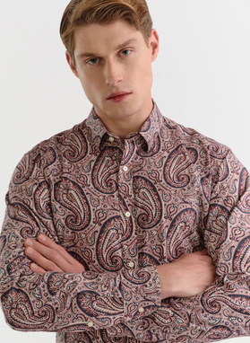 Vyšniniai vyriški marškiniai peislio raštu