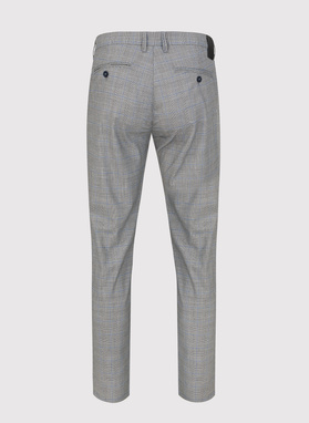 Pilkos languotos vyriškos „chino“ kelnės