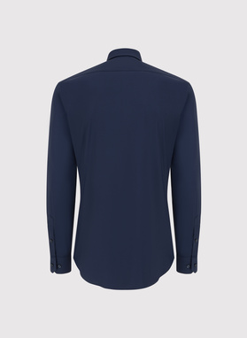 Tamsiai mėlyni vyriški marškiniai