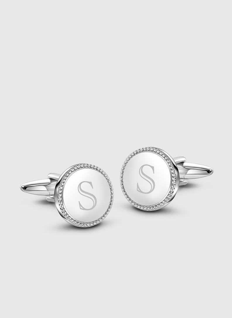 Sidabrinės rankogalių sąsagos