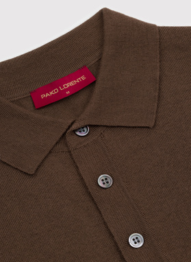 Rudas polo megztinis