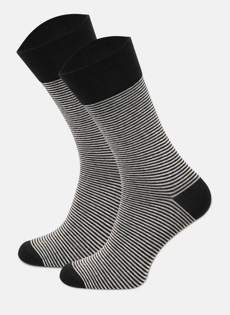Pilkai juodų vyriškų kojinių komplektas