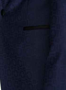 Tamsiai mėlynas smokingo švarkas