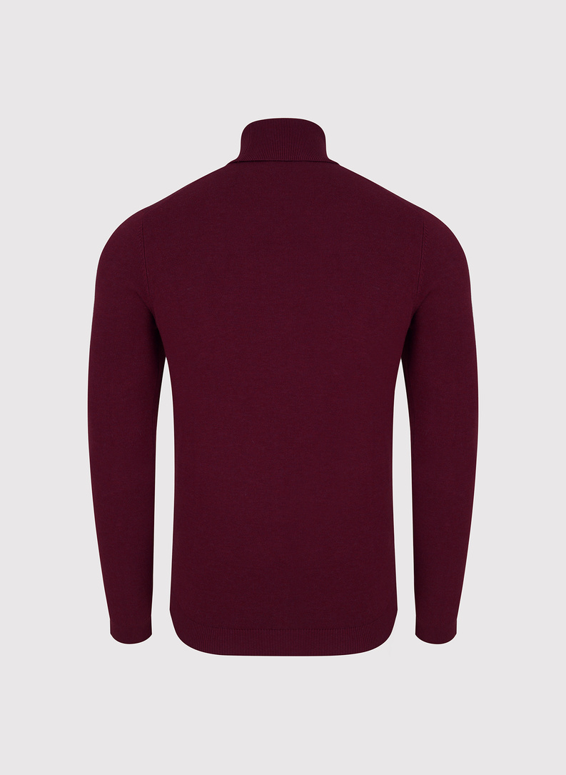 Tamsiai raudonos spalvos vyriškas golfas