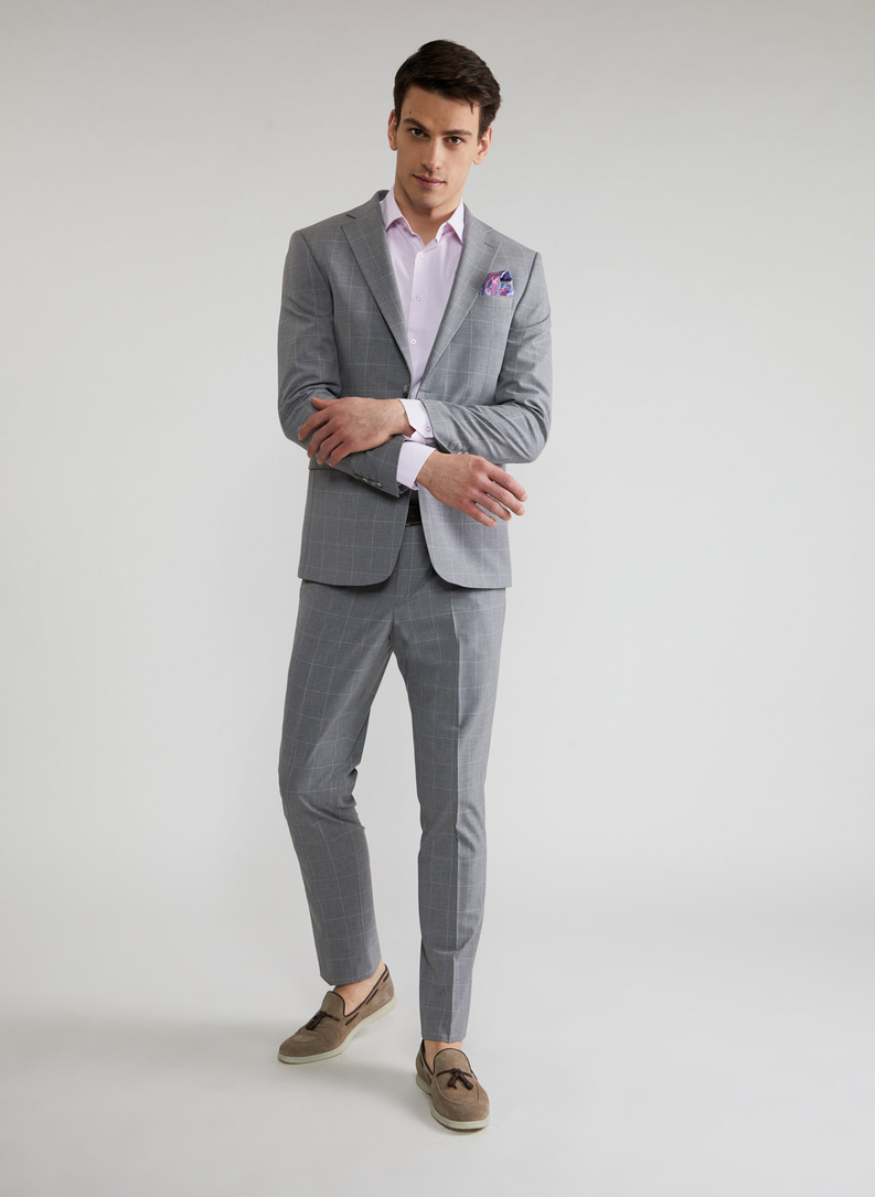 Pilkas kostiuminis švarkas P22SF-3G-009-S-S