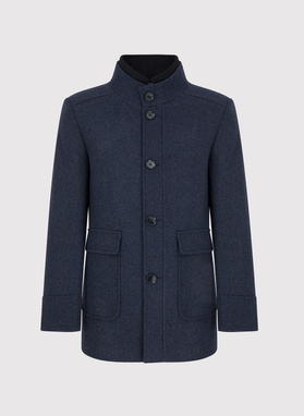 Tamsiai mėlynas vyriškas lietpaltis