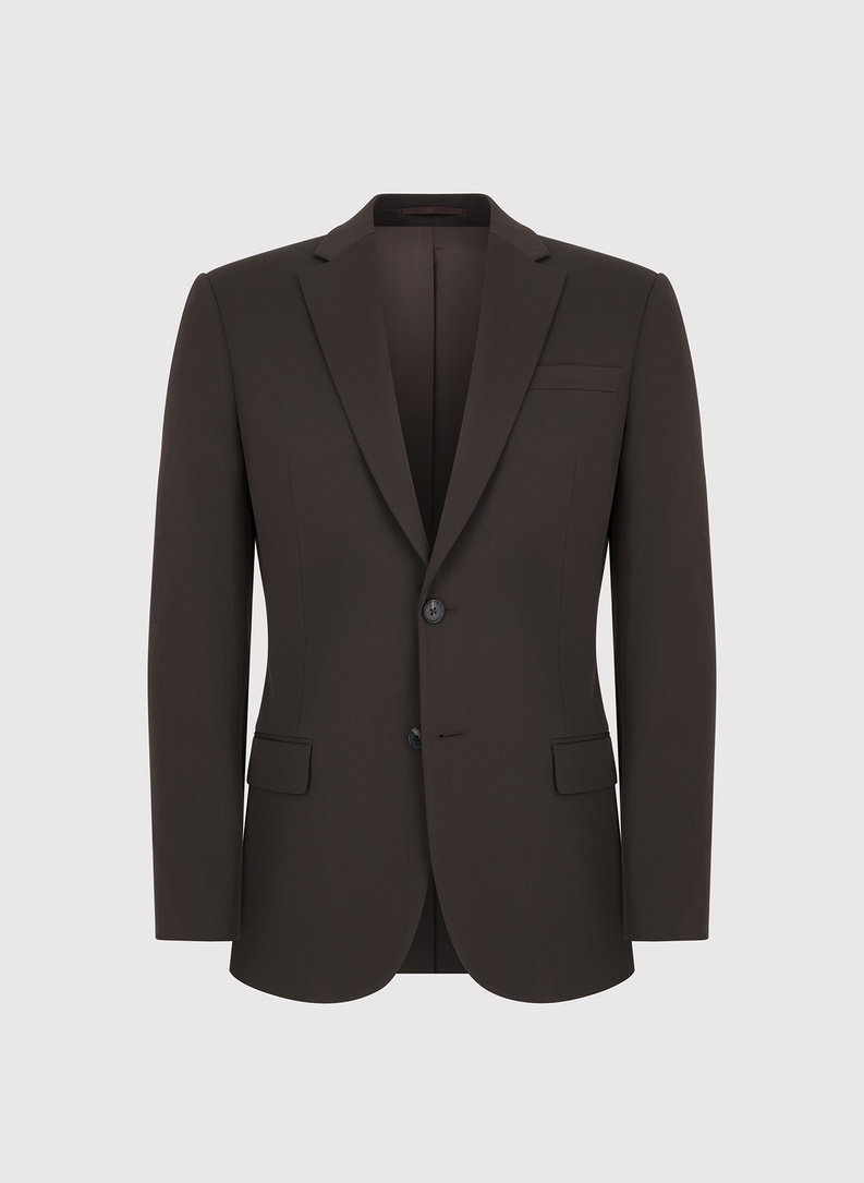 Tamsiai rudas vyriškas kostiumas