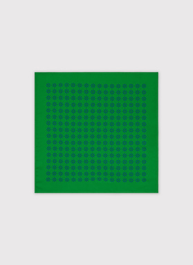 Raštuota žalia kišeninė nosinaitė