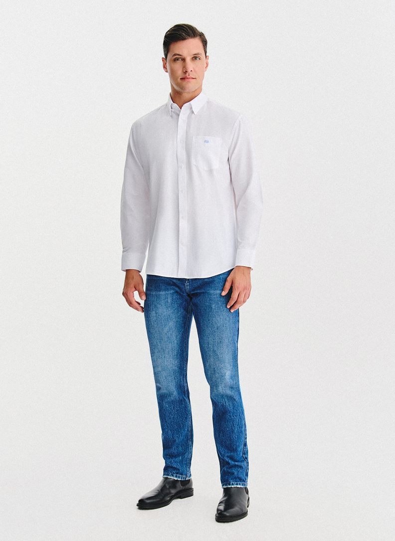 Balti vyriški marškiniai