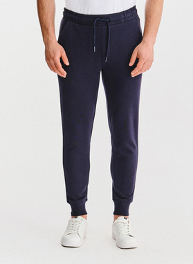 Tamsiai mėlynos treninginės kelnės