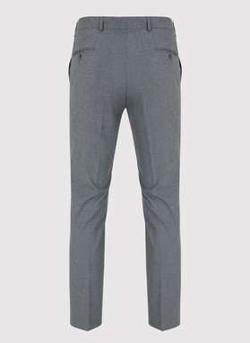 Pilkos kostiuminės kelnės be raštų