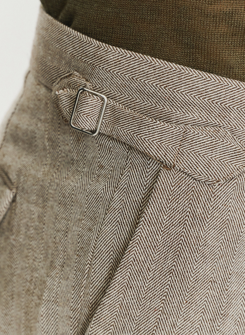 Bronzos spalvos melanžiniai vyriški šortai