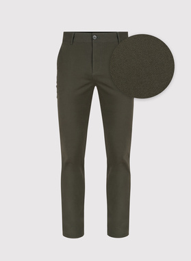 Žalios spalvos vyriškos kelnės be raštų