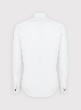 Balti vyriški marškiniai, sagstomi sąsagomis