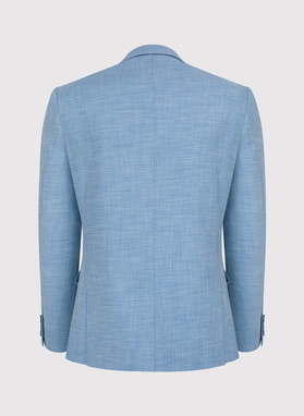 Mėlynas vyriškas kostiuminis švarkas