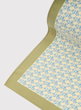 Žalia kišeninė nosinaitė su rykliais