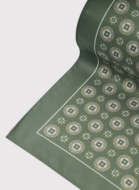 Žalia raštuota kišeninė nosinaitė