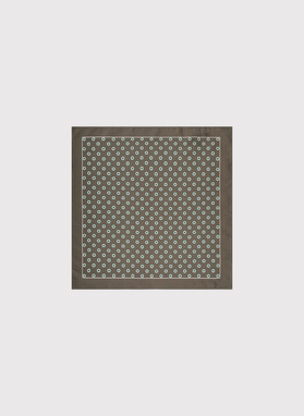 Tamsiai žalia kišeninė nosinaitė mikroraštu