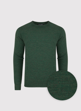 Žalias vyriškas megztinis su vilna