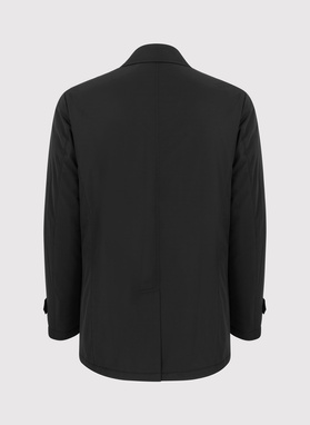 Juodas demisezoninis vyriškas lietpaltis