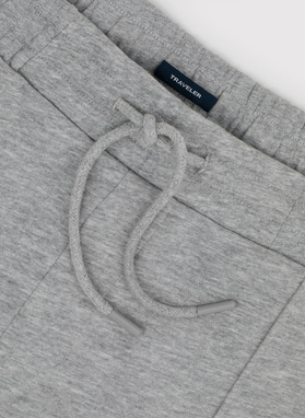 Pilkos spalvos trikotažinės treninginės kelnės