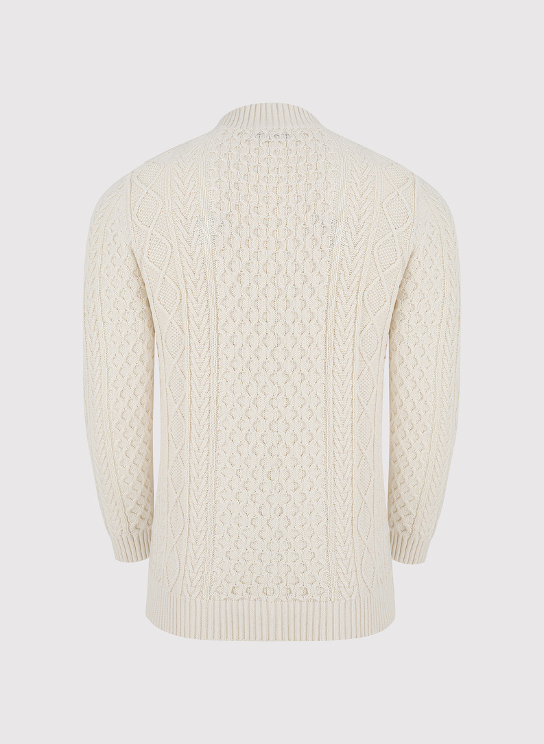 Smėlinis vyriškas megztinis