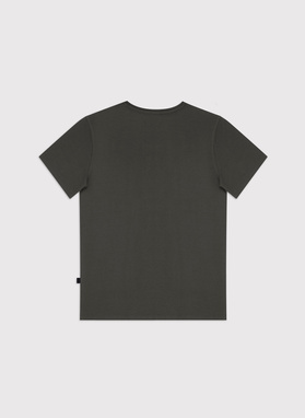 Žali T marškinėliai su V iškirpte be raštų